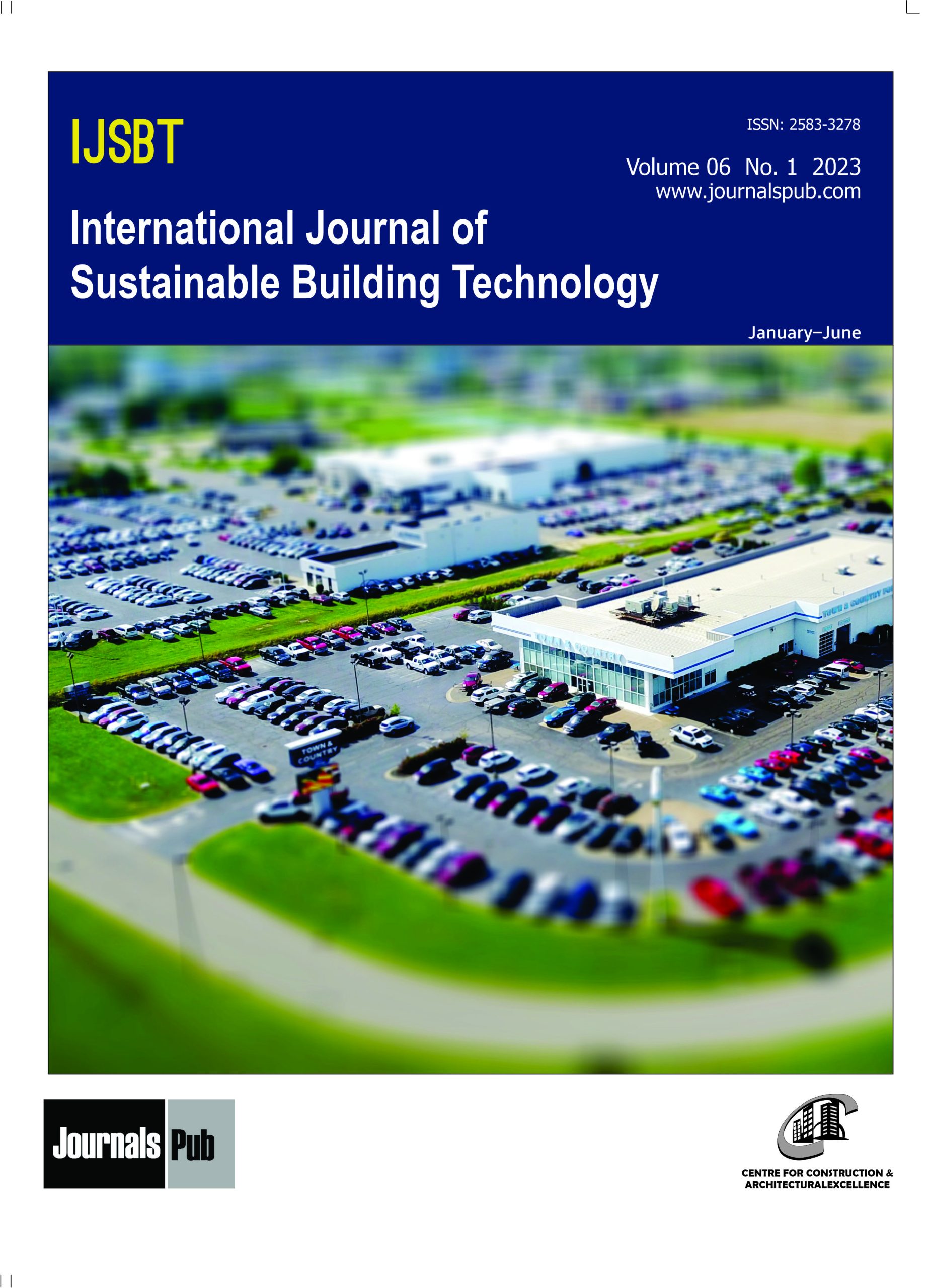 Cover of International Journal of Sustainable Building Technology