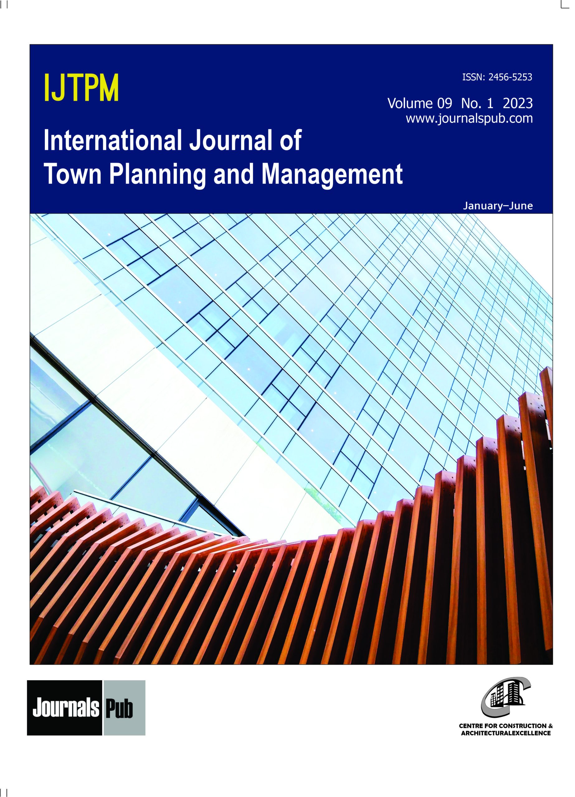Cover of International Journal of Town Planning and Management